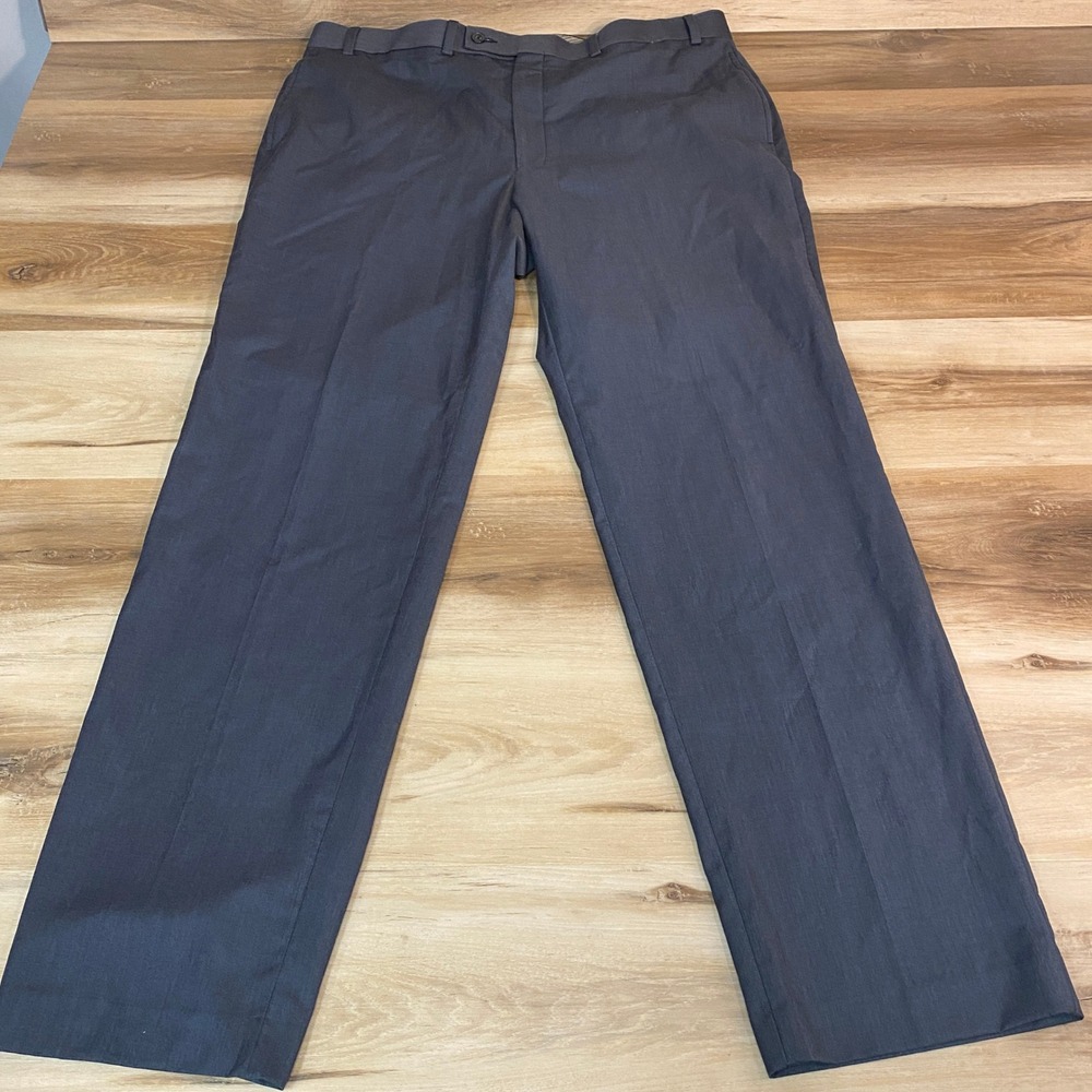 Lauren Ralph Lauren Mens Gray Dress Pants 38x34 Polyester Rayon Blend